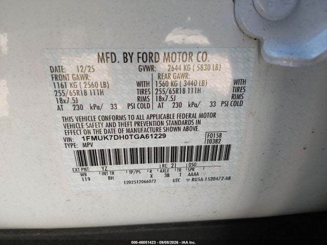2026 FORD EXPLORER ACTIVE 9