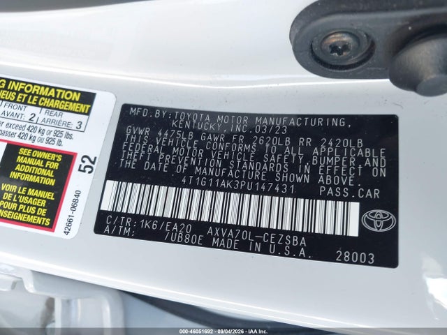 2023 TOYOTA CAMRY SE 9