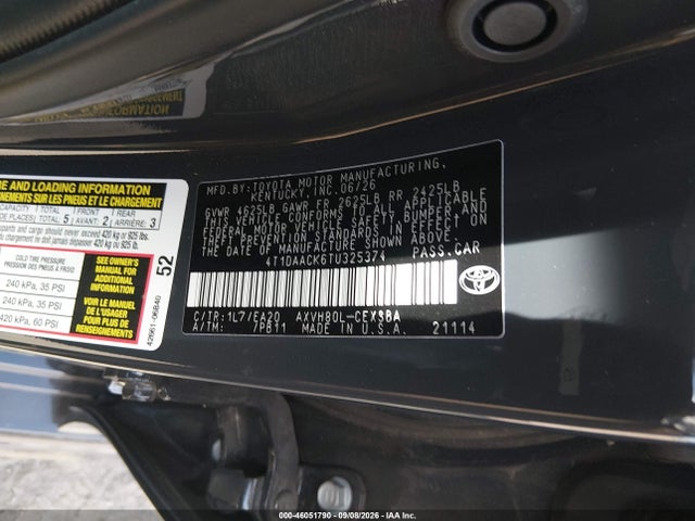 2026 TOYOTA CAMRY SE 9