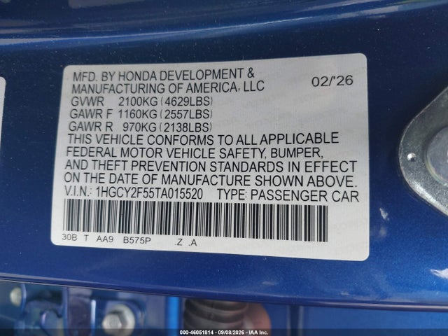 2026 HONDA ACCORD HYBRID SPORT 9