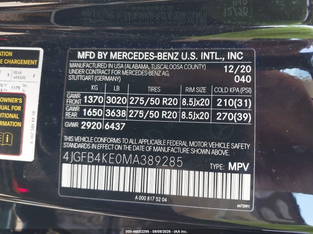 2021 MERCEDES-BENZ GLE 350 4MATIC 9