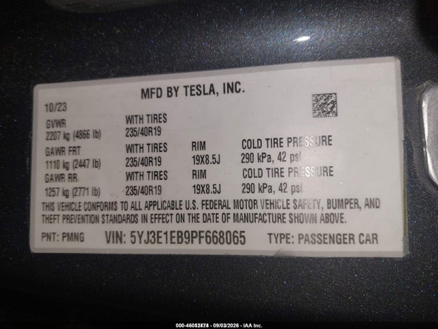 2023 TESLA MODEL 3 LONG RANGE DUAL MOTOR ALL-WHEEL DRIVE 9