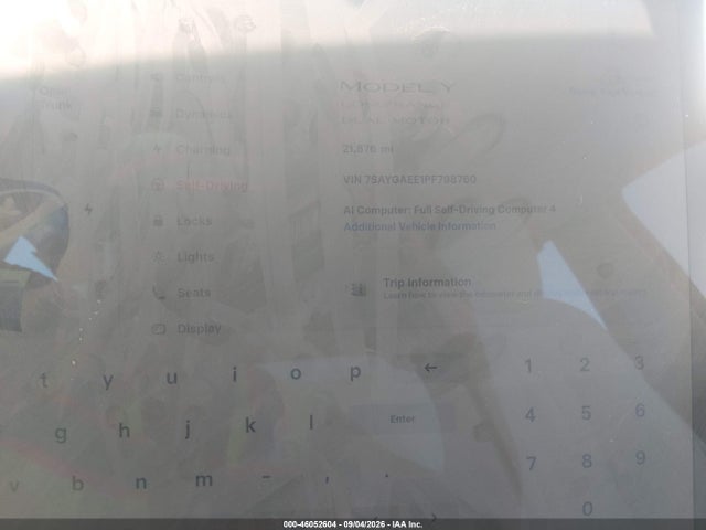 2023 TESLA MODEL Y AWD/LONG RANGE DUAL MOTOR ALL-WHEEL DRIVE 7