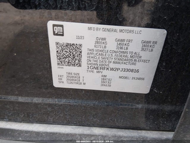 2023 CHEVROLET TRAVERSE FWD LS 9
