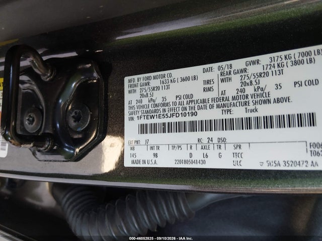 2018 FORD F-150 PLATINUM 9