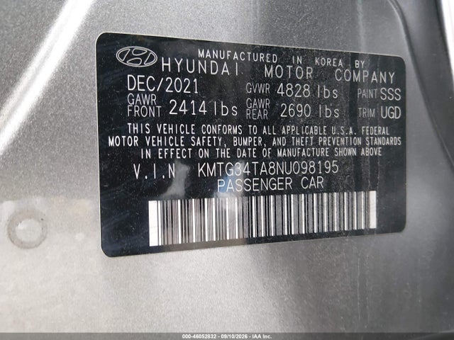 2022 GENESIS G70 2.0T AWD 9