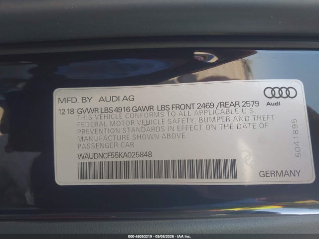 2019 AUDI A5 45 PREMIUM 9