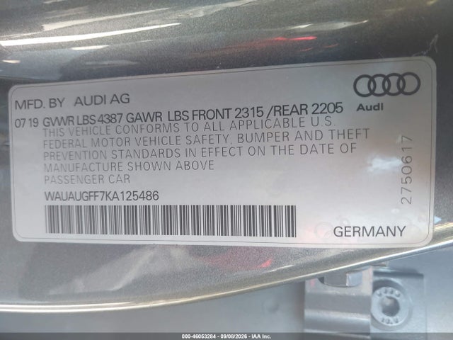 2019 AUDI A3 40 TITANIUM PREMIUM 9