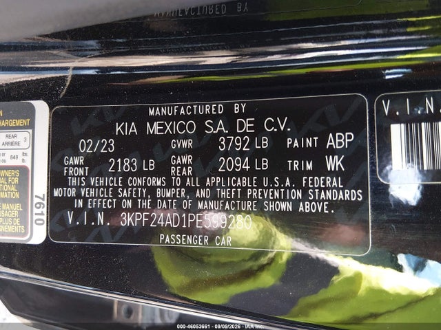 2023 KIA FORTE LXS 9