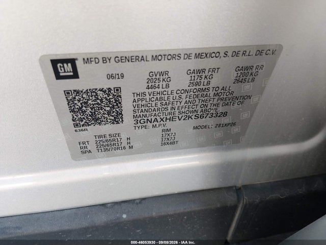 2019 CHEVROLET EQUINOX LS 9