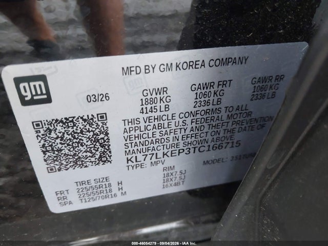 2026 CHEVROLET TRAX FWD ACTIV 9