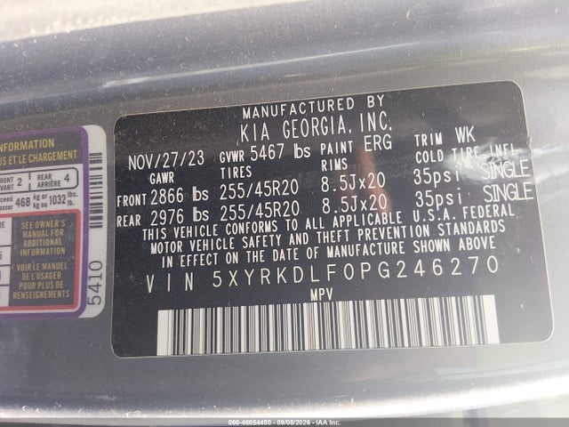 2023 KIA SORENTO SX 9