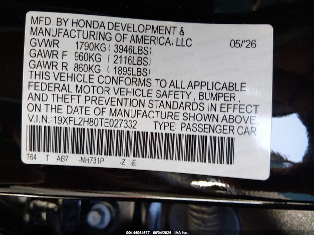 2026 HONDA CIVIC SPORT 9