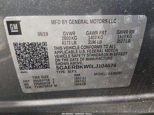 2020 BUICK ENCLAVE FWD ESSENCE 9