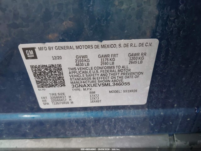 2021 CHEVROLET EQUINOX AWD LT 9