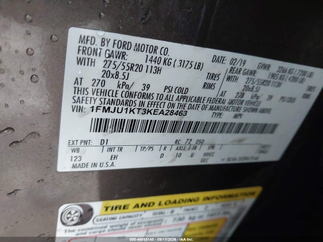 2019 FORD EXPEDITION LIMITED 9