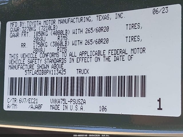 2023 TOYOTA TUNDRA SR5 9