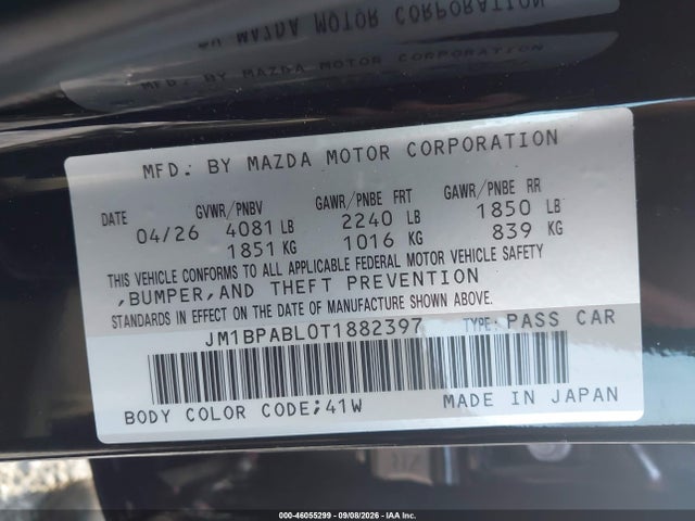 2026 MAZDA MAZDA3 2.5 S SELECT SPORT 9