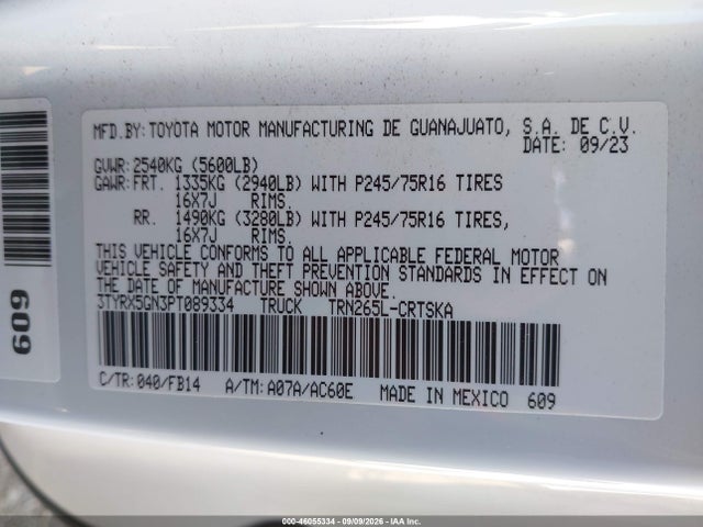 2023 TOYOTA TACOMA 2WD SR 9