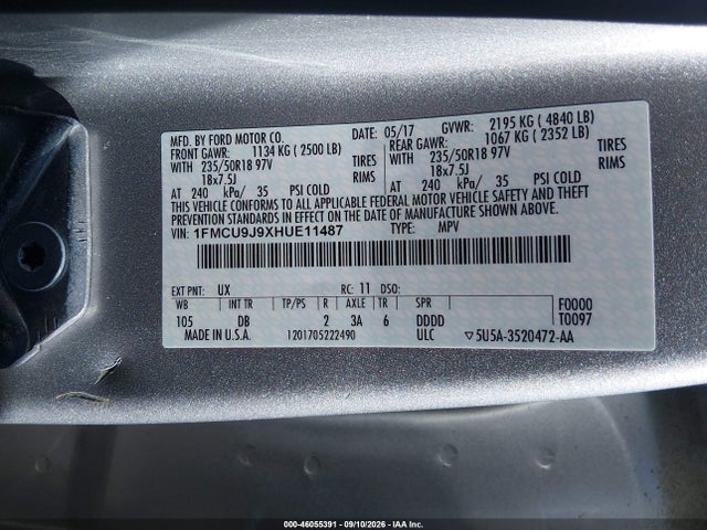 2017 FORD ESCAPE TITANIUM 9
