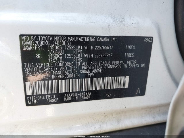 2022 TOYOTA RAV4 LE 9
