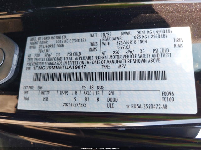 2026 FORD ESCAPE ST-LINE 9