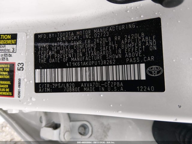 2023 TOYOTA CAMRY XSE 9