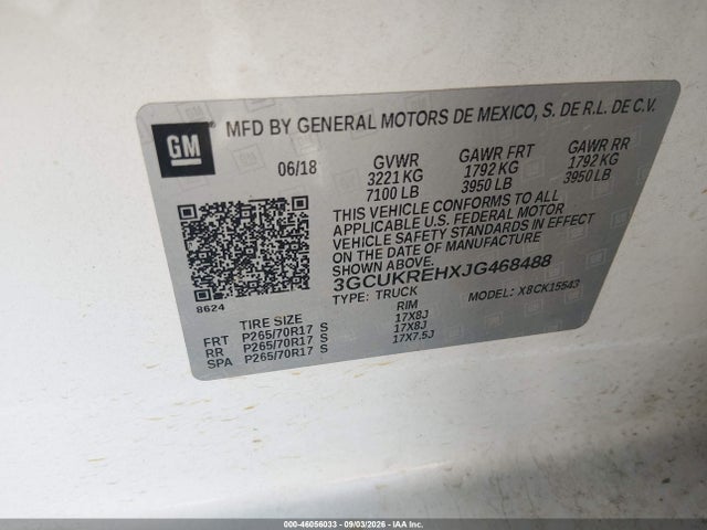 2018 CHEVROLET SILVERADO 1500 1LT 9
