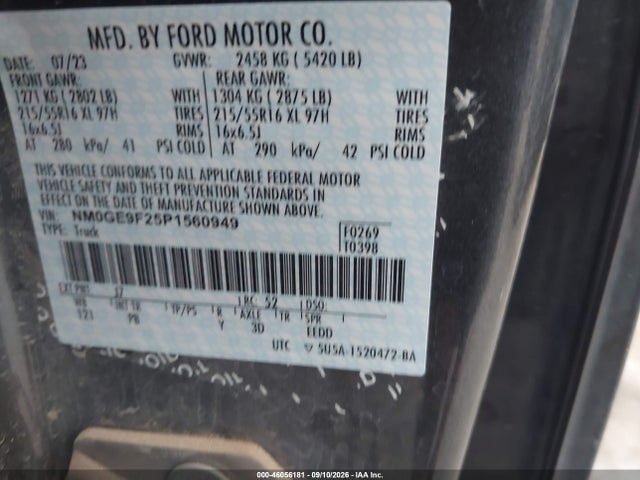2023 FORD TRANSIT CONNECT XLT PASSENGER 9