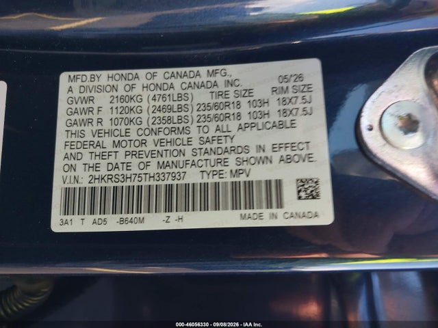 2026 HONDA CR-V EX-L 2WD 9