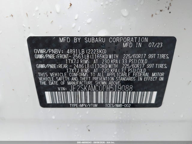 2023 SUBARU FORESTER WILDERNESS 9