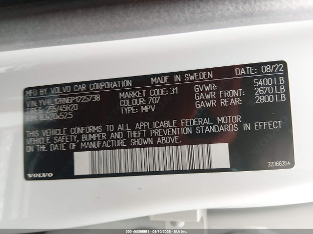 2023 VOLVO XC60 B5 PLUS BRIGHT THEME 9