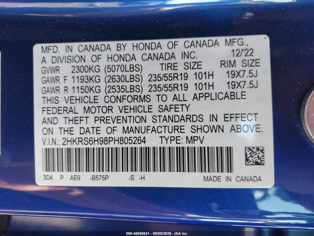 2023 HONDA CR-V HYBRID SPORT TOURING 9