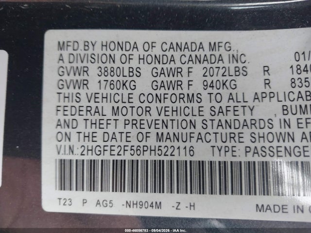 2023 HONDA CIVIC SPORT 9