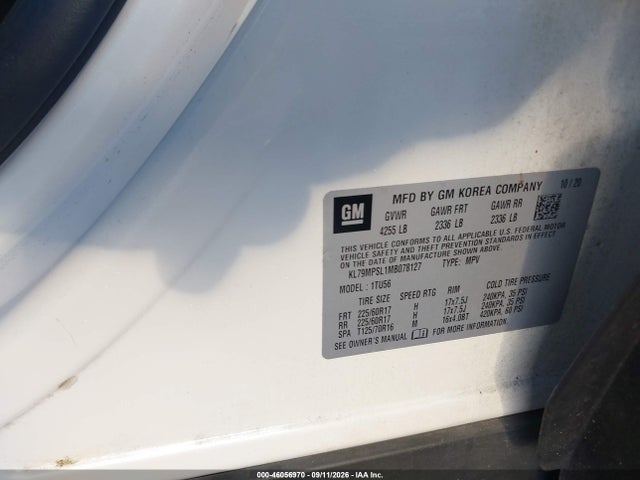 2021 CHEVROLET TRAILBLAZER FWD LT 9