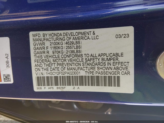 2023 HONDA ACCORD HYBRID SPORT 9