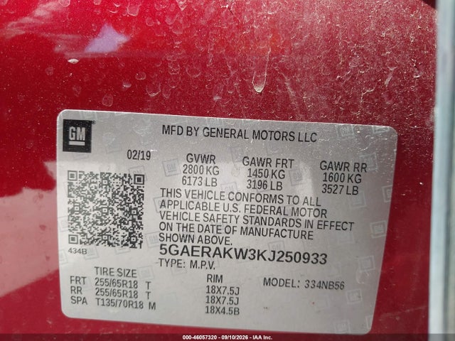 2019 BUICK ENCLAVE FWD PREFERRED 9