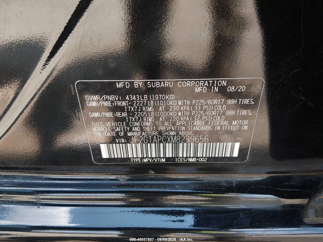 2021 SUBARU CROSSTREK PREMIUM 9