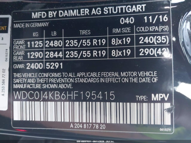 2017 MERCEDES-BENZ GLC 300 COUPE 4MATIC 9