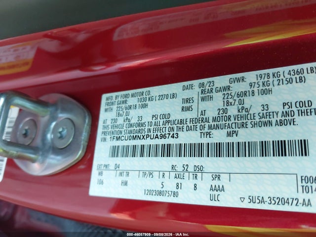 2023 FORD ESCAPE ST-LINE 9
