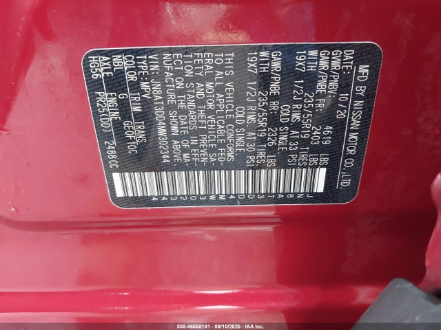 2021 NISSAN ROGUE PLATINUM INTELLIGENT AWD 9