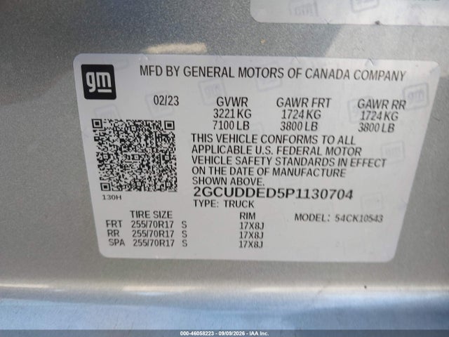 2023 CHEVROLET SILVERADO 1500 4WD STANDARD BED LT 9