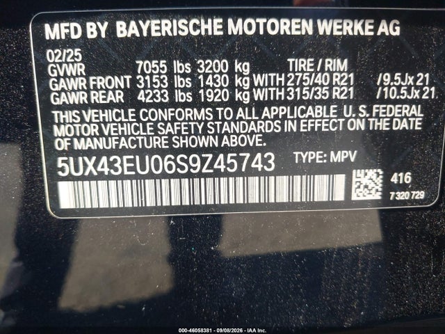 2025 BMW X5 PHEV XDRIVE50E 9