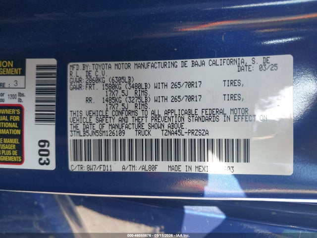 2025 TOYOTA TACOMA TRD OFF ROAD 9