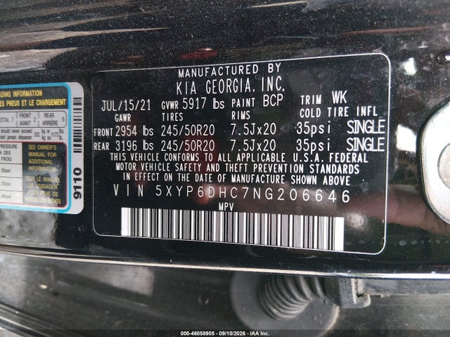 2022 KIA TELLURIDE S 9