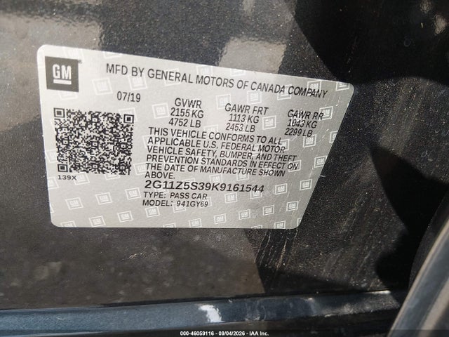 2019 CHEVROLET IMPALA LT 9