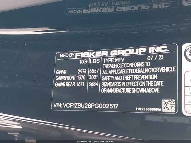 2023 FISKER OCEAN ONE 9