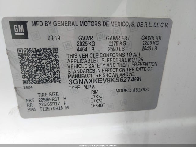 2019 CHEVROLET EQUINOX LT 9