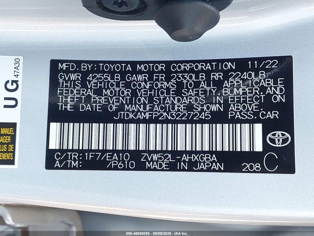 2022 TOYOTA PRIUS PRIME XLE 9