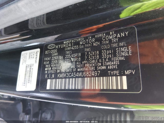 2021 HYUNDAI KONA LIMITED 9